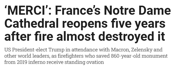 历时五年!巴黎圣母院重新开放:动用数千工匠,免费传统仍然保留! 历时五年!巴黎圣母院重新开放:动用数千工匠,免费传统仍然保留!