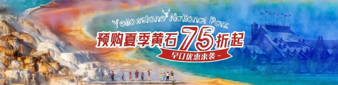 下一站：黄石国家公园 | 夏季黄石早鸟预定优惠 75 折！